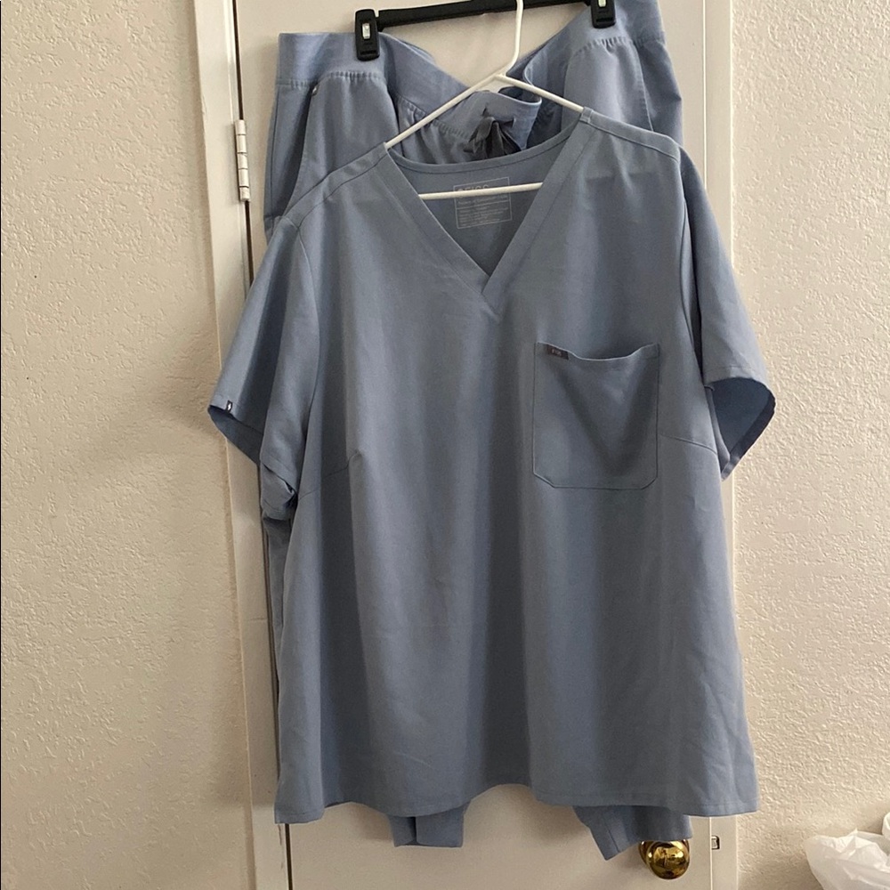Light Blue Scrub Set